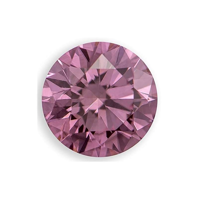 0.48 Ct. | Round | Light Raspberry Color | VS2 Cla