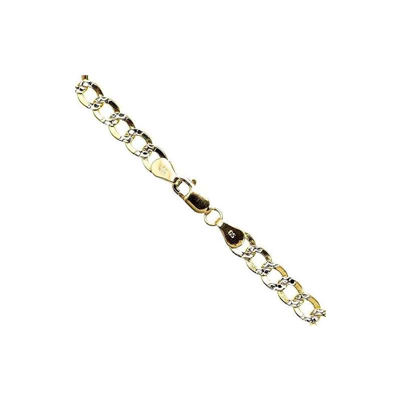 10K Diamond Cut Gold HOLLOW ITALY CUBAN Chain - 28