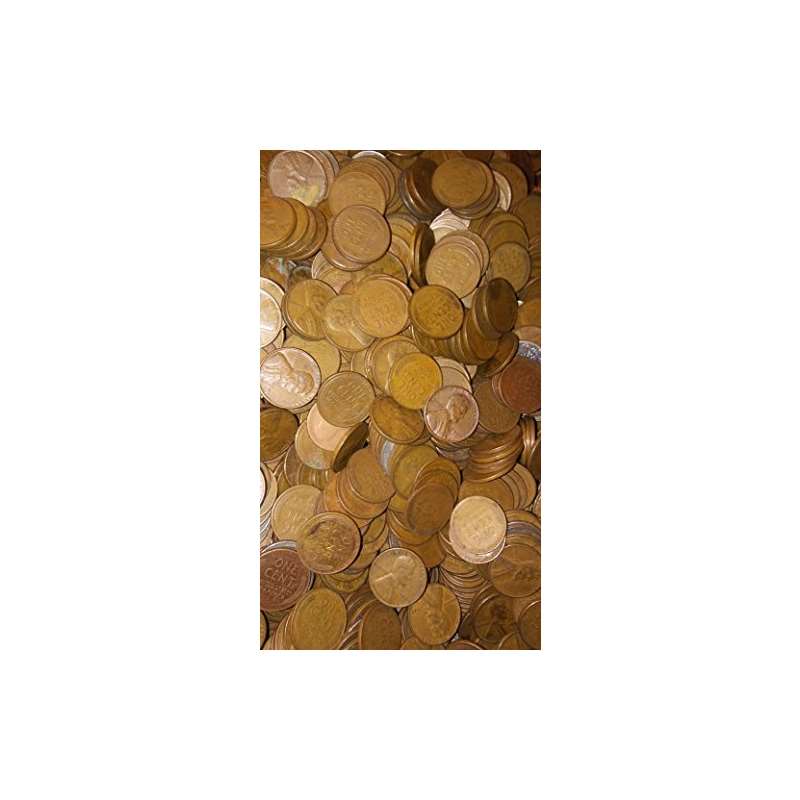 1-Pound Bag Of Lincoln Wheat Pennies 1909-1958 Uns