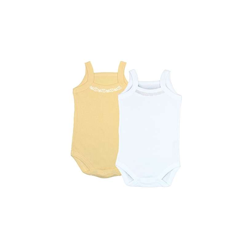 Ultra Soft Ribbed Turkish Cotton Yellow/White Baby