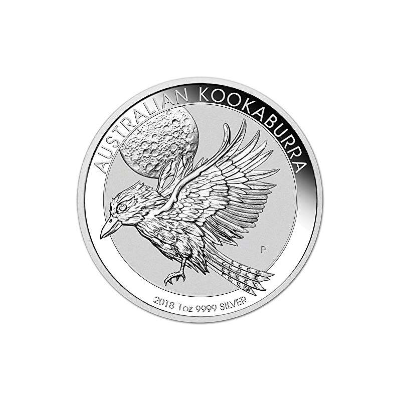 2018 AU Australia Silver Kookaburra 1 Oz 1 Brillia