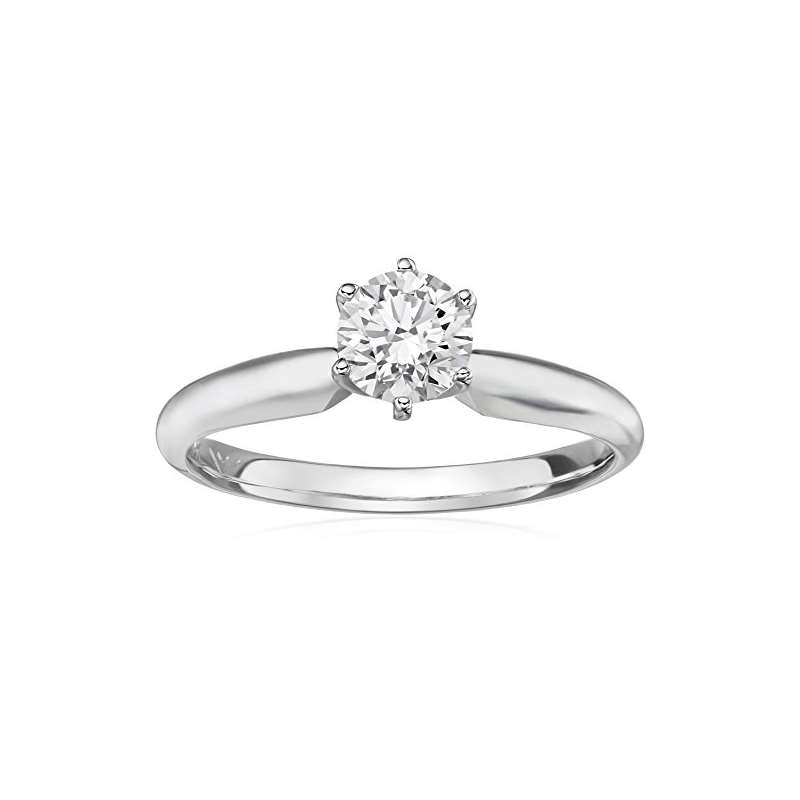 IGI Certified 14K White Gold Lab Diamond Solitaire