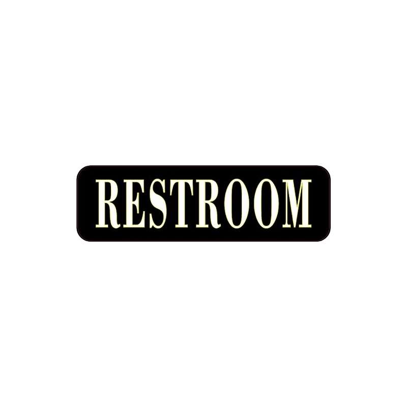 10 And X 3 And Restroom Vinyl Business Sign Decal