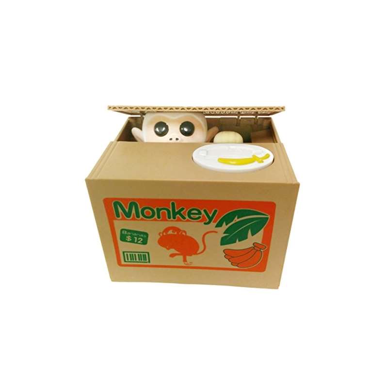 Mischief Saving Box Stealing Coin Piggy Bank, Monk