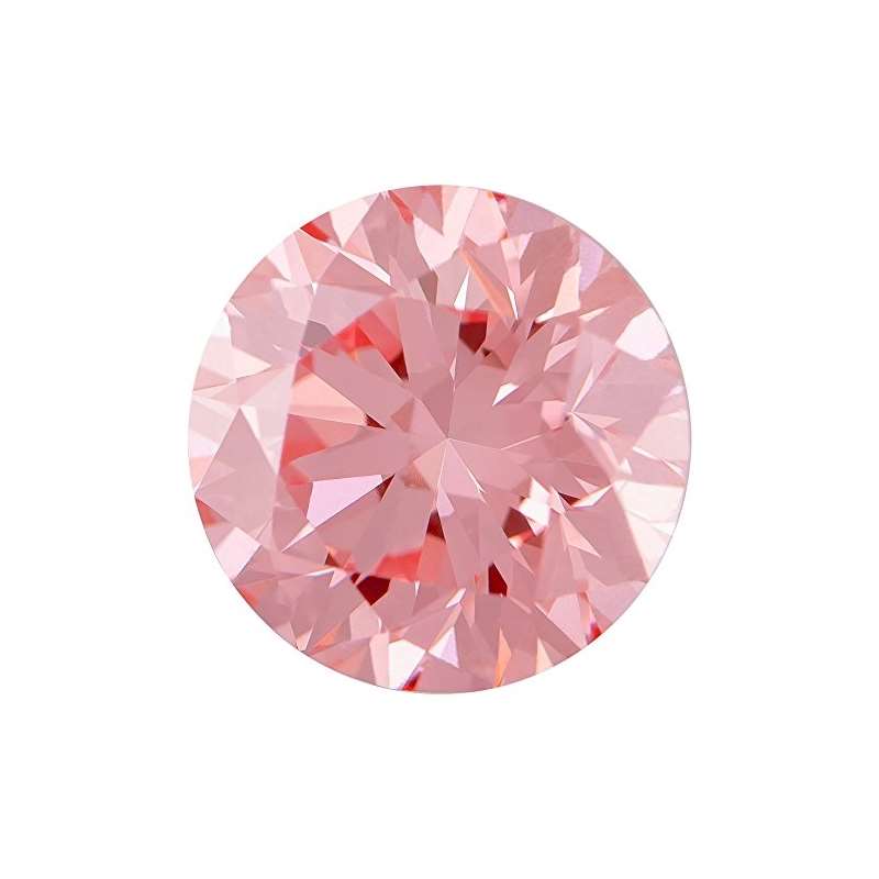 0.53 Ct. | Round | Bubble Gum Pink Color | VVS2 Cl