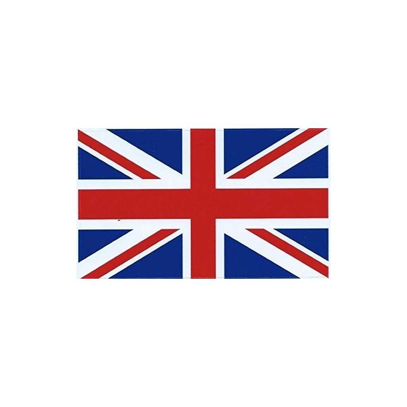 5In X 3In UK British Britain Flag Bumper Sticker D