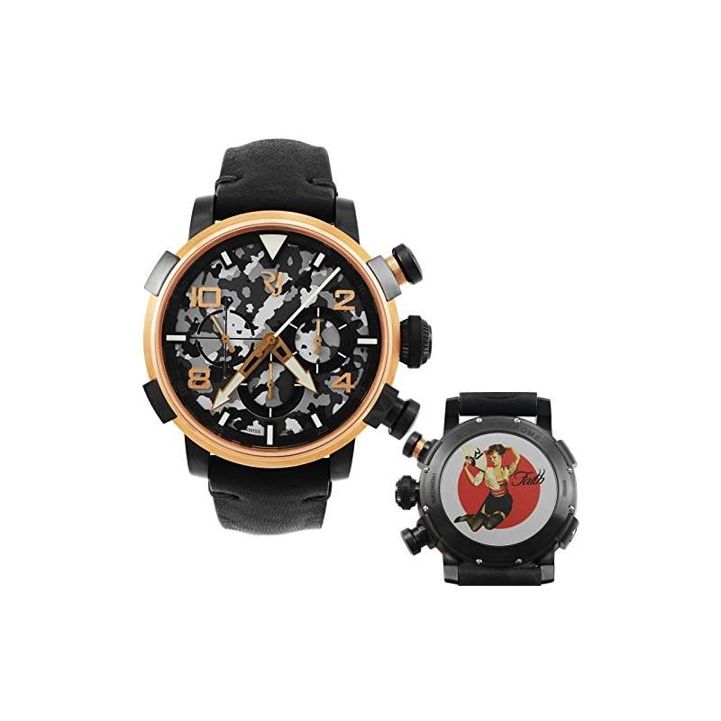 Pinup DNA Red Gold WWII Faith Fan Chronograph Auto