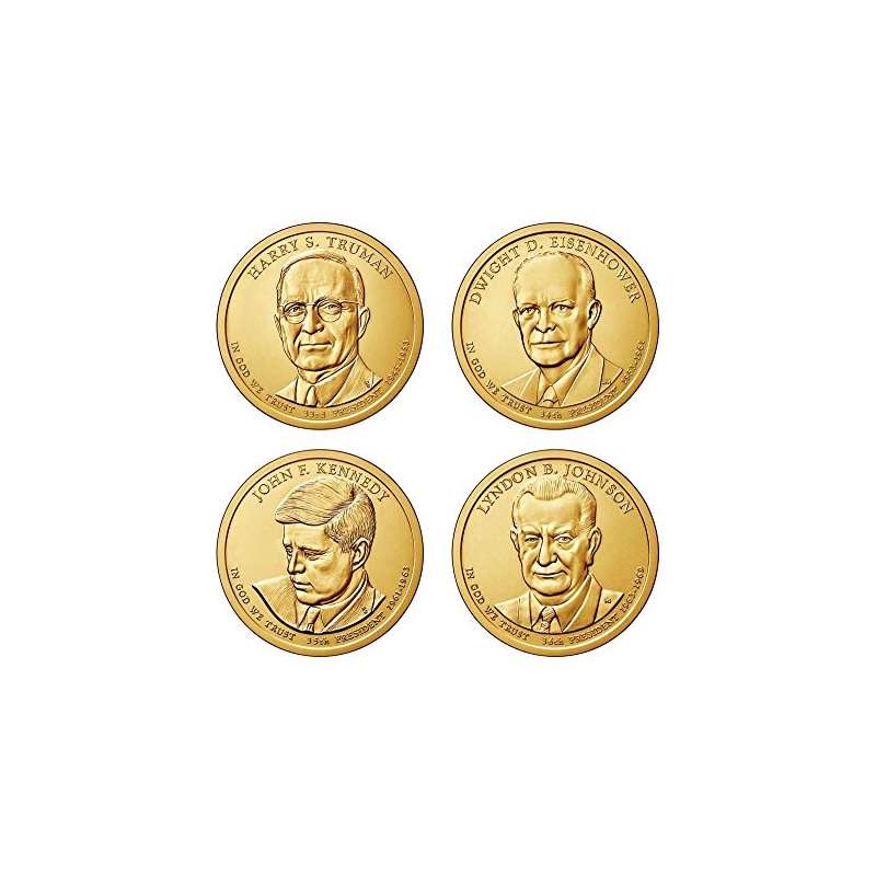 2015 D Complete Set Of All 4 Presidential Dollars