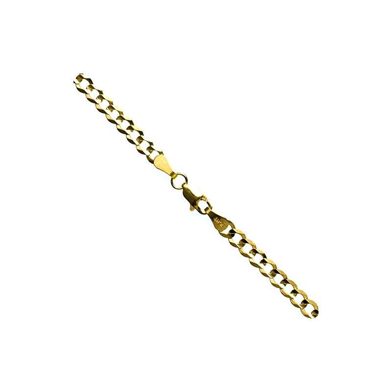 10K YELLOW Gold SOLID ITALY CUBAN Chain - 20 Inche