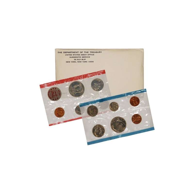 1972 United States Mint Uncirculated Coin Set In O