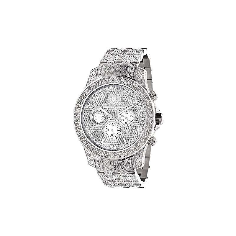 Iced Out Watches Mens Diamond Watch 1.25Ct