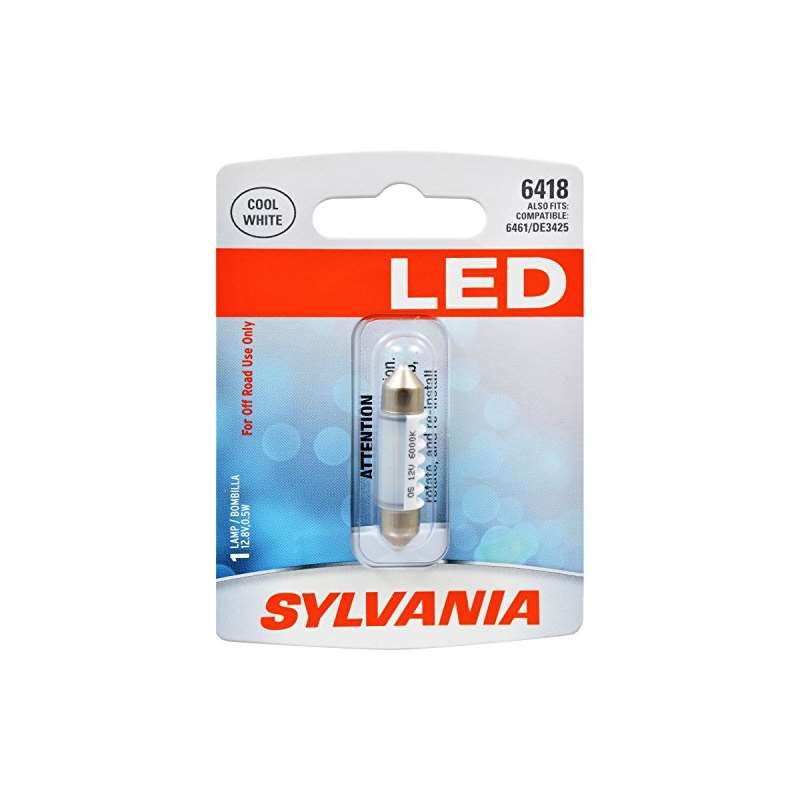 6418 36Mm Festoon White LED Bulb, Contains 1 Bulb