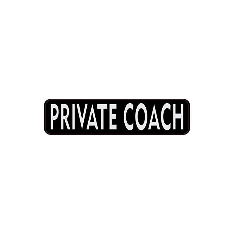 8.25In X 2In Private Coach Light Gray Letters Stic