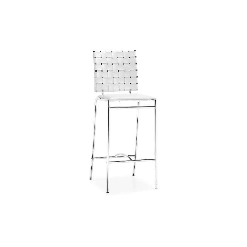 Criss Cross Counter Chair White (Set Of 2)