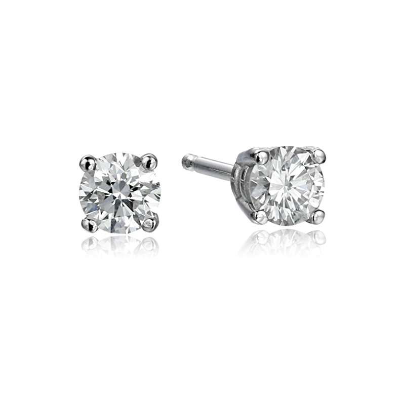 IGI Certified 14K Gold Lab Diamond Stud Earrings (