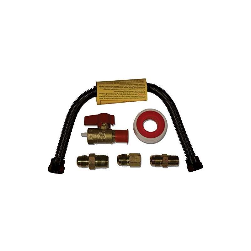 18 And Universal Gas Appliance Hook-Up Kit - Black