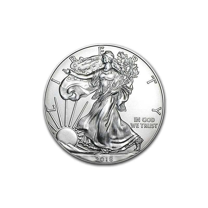 2018-1 Ounce American Silver Eagle Low Flat Rate S