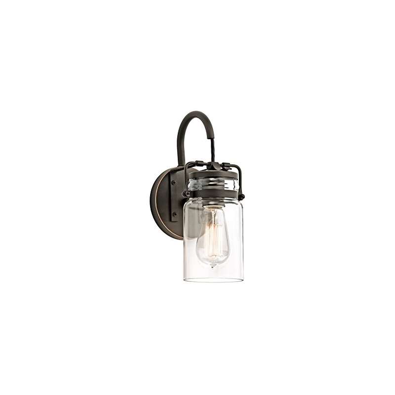 45576OZ Brinley 1-Light Wall Sconce And Clear Glas