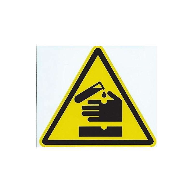 4.5 And X 4 And Acid Corrosive Warning Sign Decal