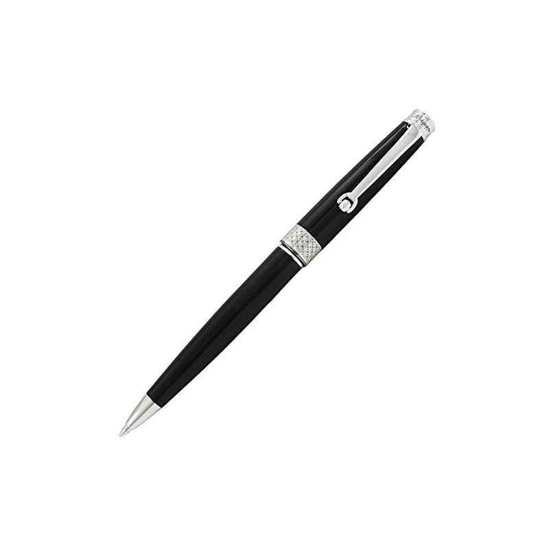 Piacere Chrome Jet Black Micro Ballpoint Pen ISPYM