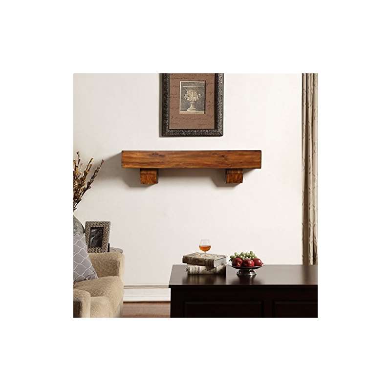 48-Inch Fireplace Shelf Mantel With Corbel Option