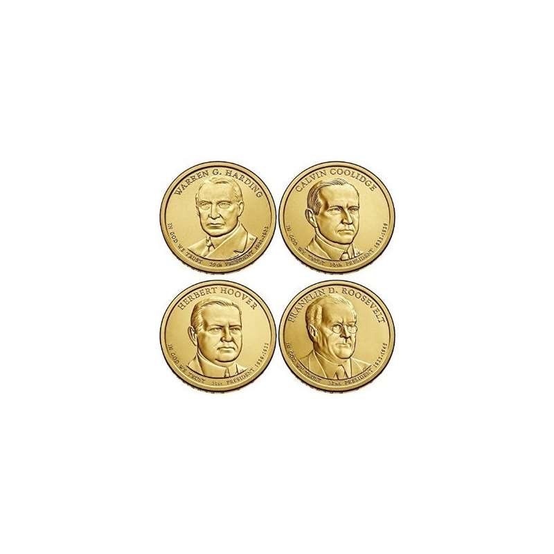 2014 P Presidential Dollar Set 4 Coins Uncirculate