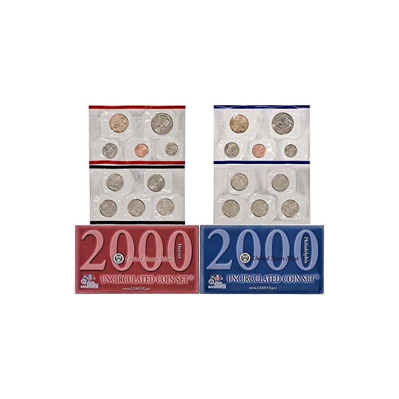 2000 P D US Mint Uncirculated Coin Mint Set Sealed