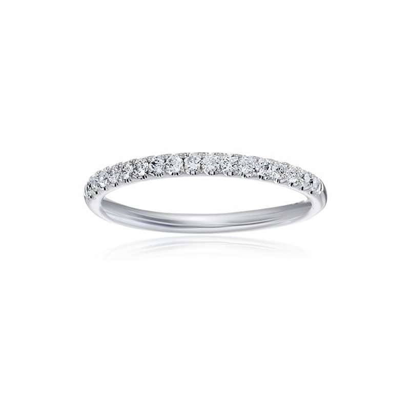 14K White Gold Lab Grown Diamond Wedding Ring (1/4