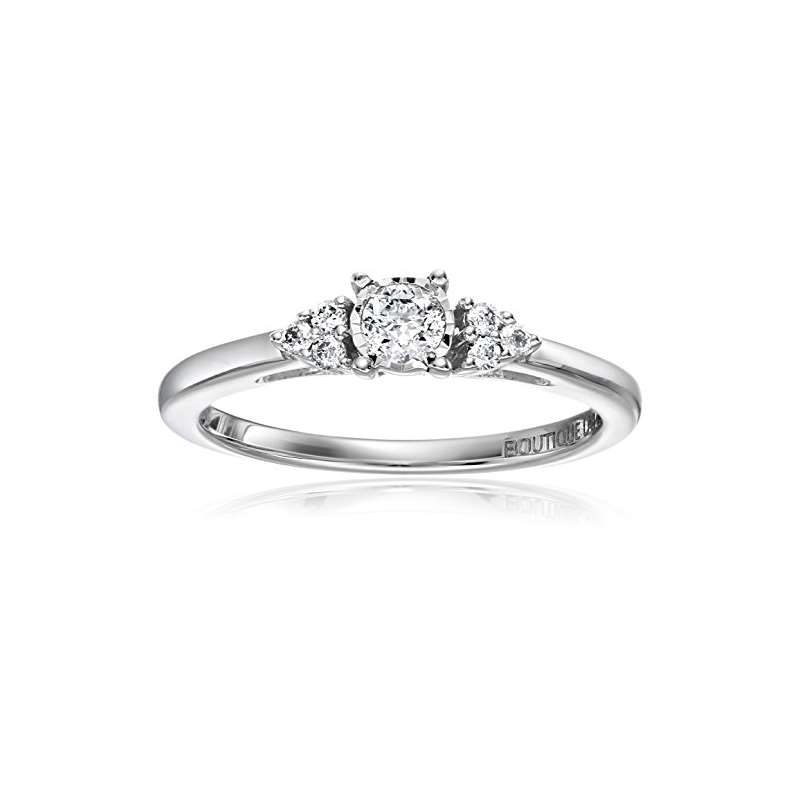 14K White Gold Lab Grown Diamond Engagement Ring (