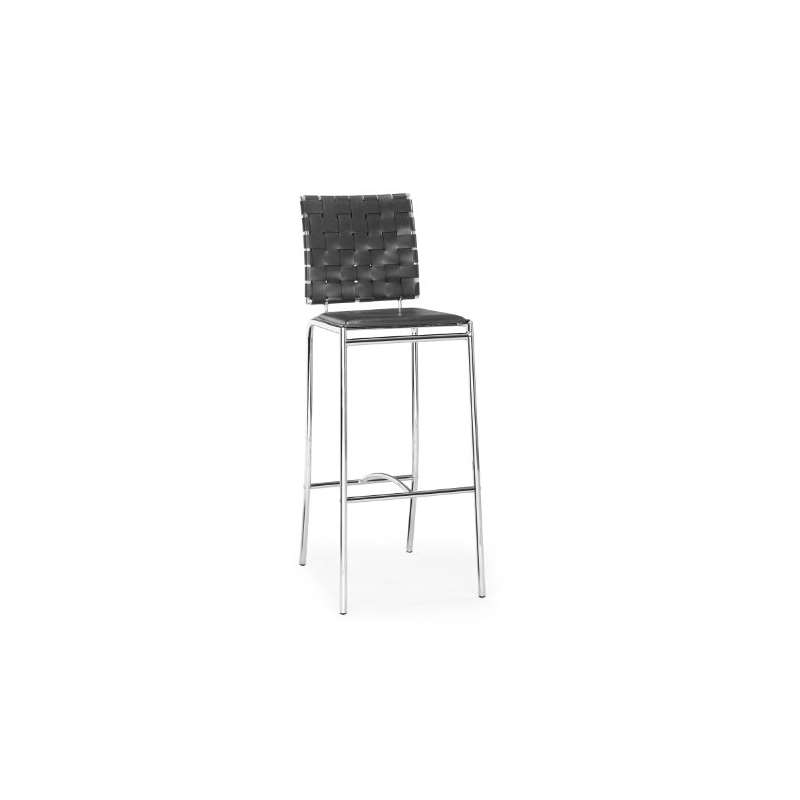 Criss Cross Bar Chair Black (Set Of 2)