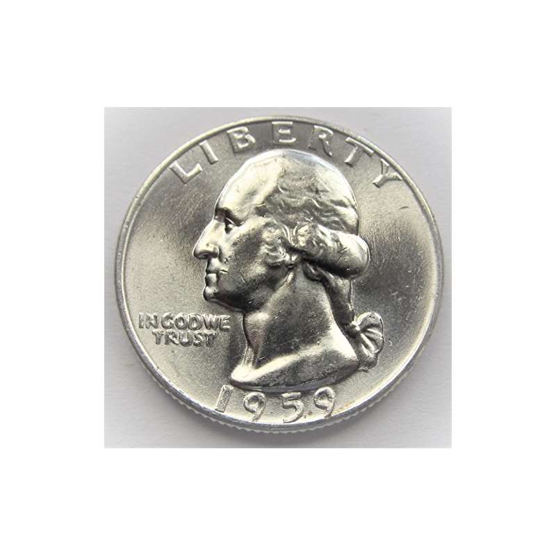 1959 Washington 90 Silver Quarter Brilliant Uncirc