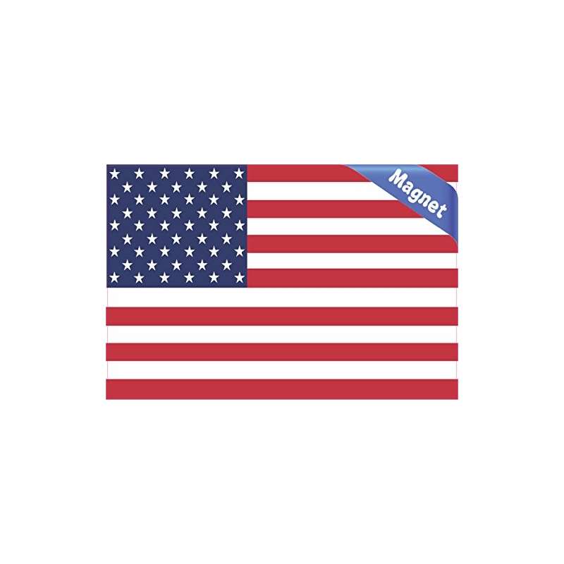 5 And X 3 And United States US Flag Bumper Magnet