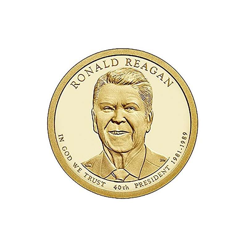 2016 P, D 2 Coin-Ronald Reagan Presidential Uncirc