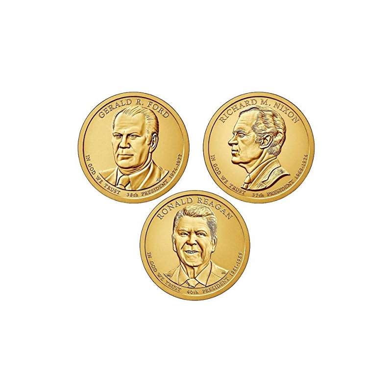 2016 P Presidential Dollar 3-Coin P Mint Uncircula