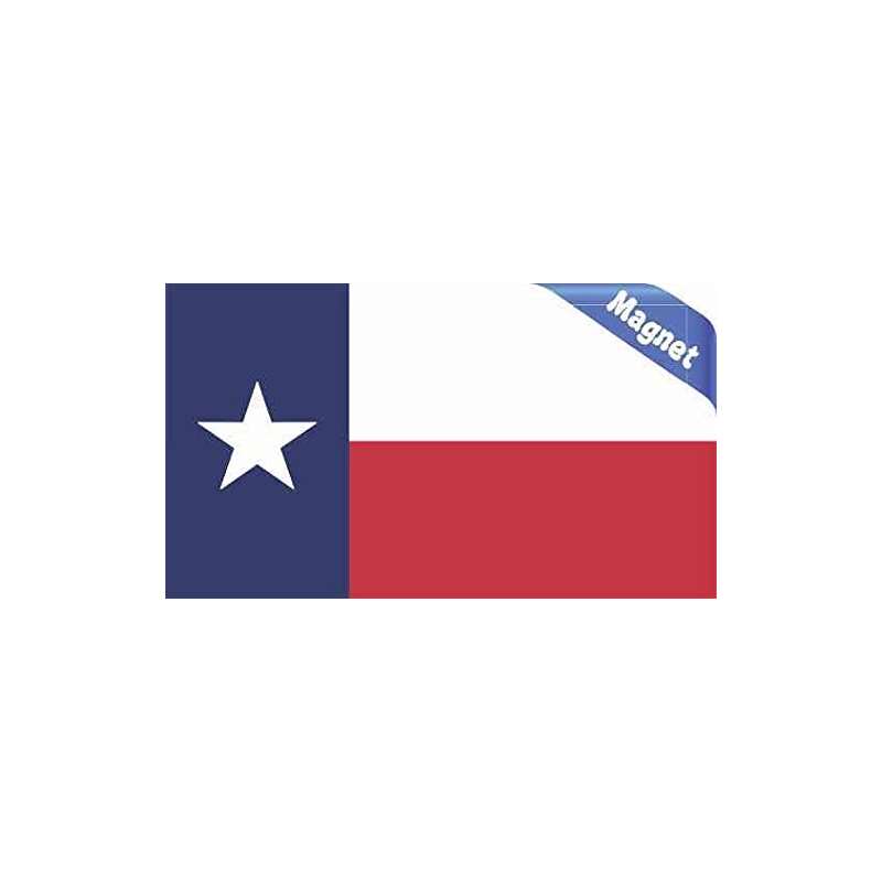 3.5In And Times; 2In Texas State Flag Magnet Bumpe