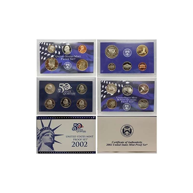 2002 S US Mint Proof Set Original Government Packa