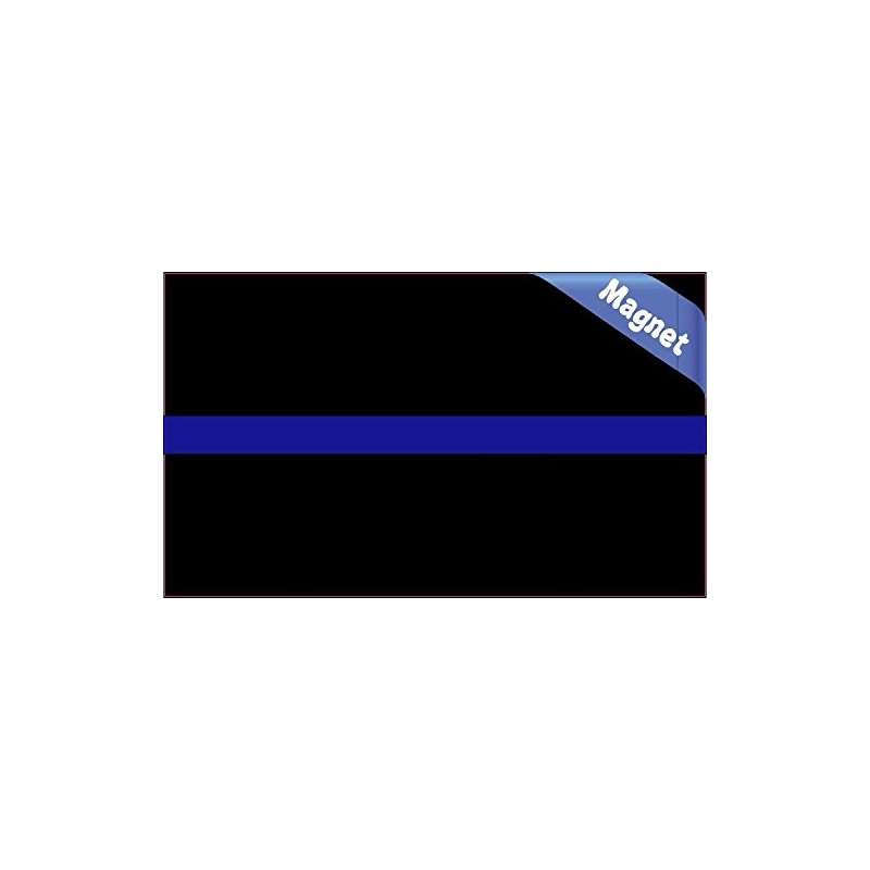 5In X 3In Blue Lives Matter Magnet Line Magnets De