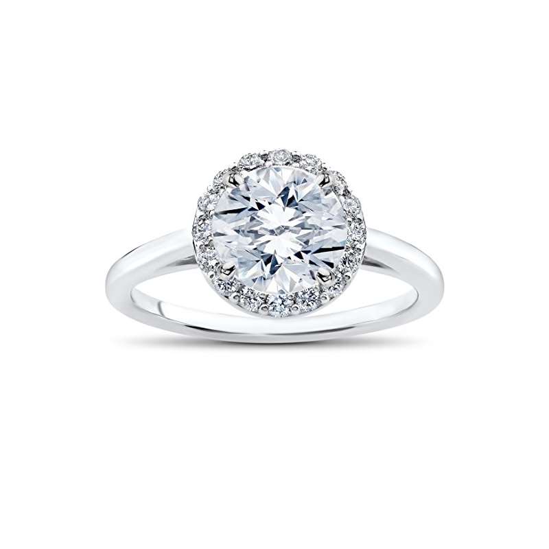 1 3/4 Ct Lab Grown Eco Friendly Halo Diamond Madel