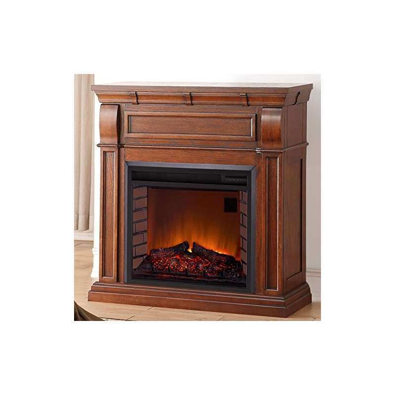 Full Size Electric Fireplace - Remote Control, Che