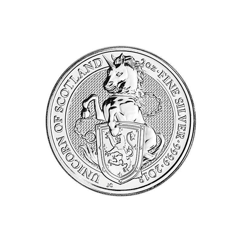 2018 UK Great Britain Silver Queens Beast Unicorn