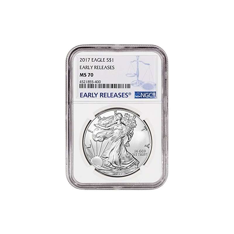 2017 American Silver Eagle 1 Oz Early Releases Lar