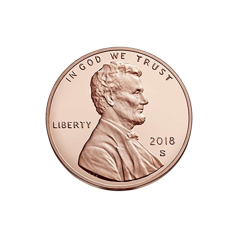 2018 S Lincoln Cent Union Shield Penny Proof