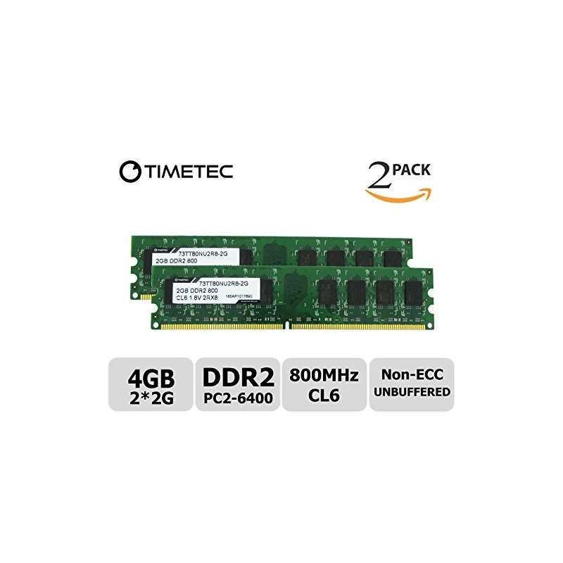 Hynix 2GB Kit 2 X 1GB DDR2 800Mhz PC2-6400 Non Ecc