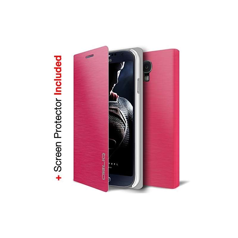 Brushed Pink Samsung Galaxy S4 Flip Cover Case Bro