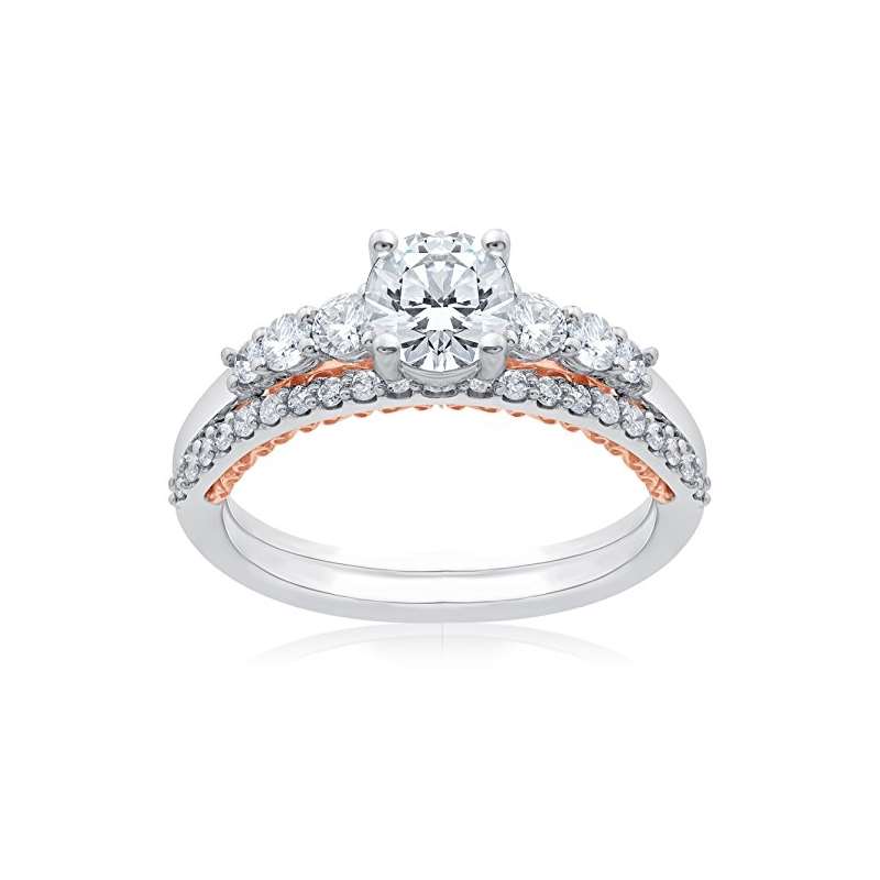 1 1/10Ct Lab Grown Diamond Engagement Ring Matchin