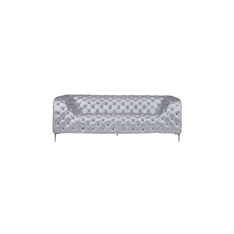 Modern Providence Sofa, Silver