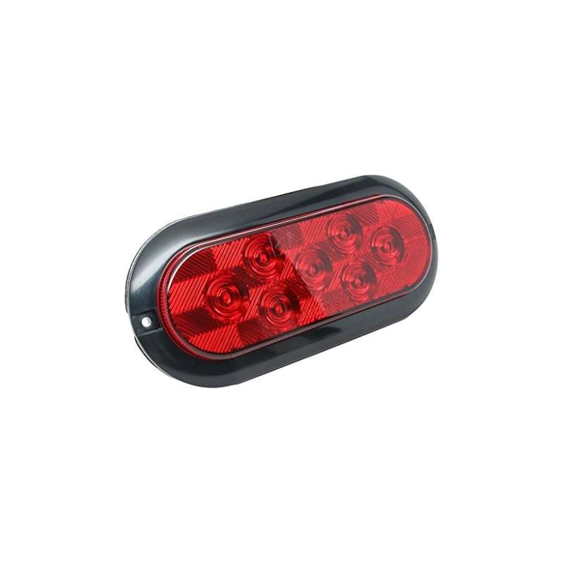 TL-62721-R 6 And Oval Red LED Sealed Stop Turn Tai