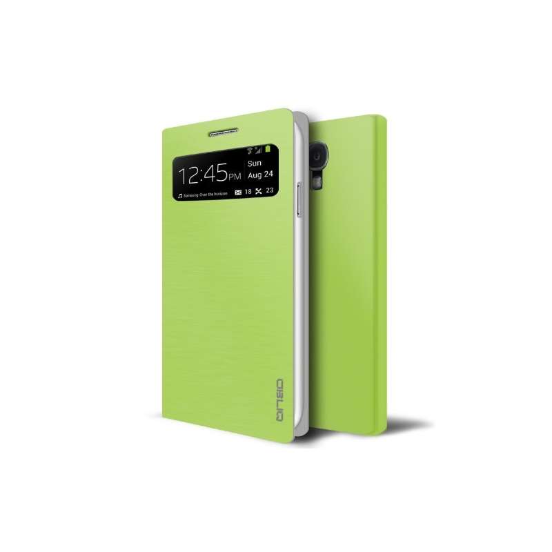 Brushed Lime Samsung Galaxy S4 View Flip Cover Cas