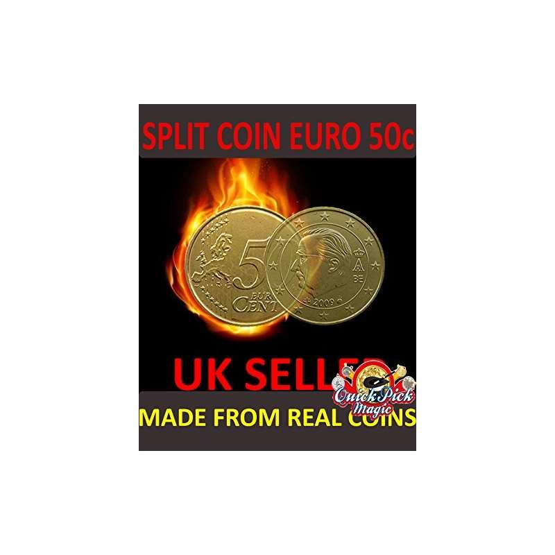 MAGIC 50 CENT EURO SPLIT COIN By EURO 50C SPLIT CO