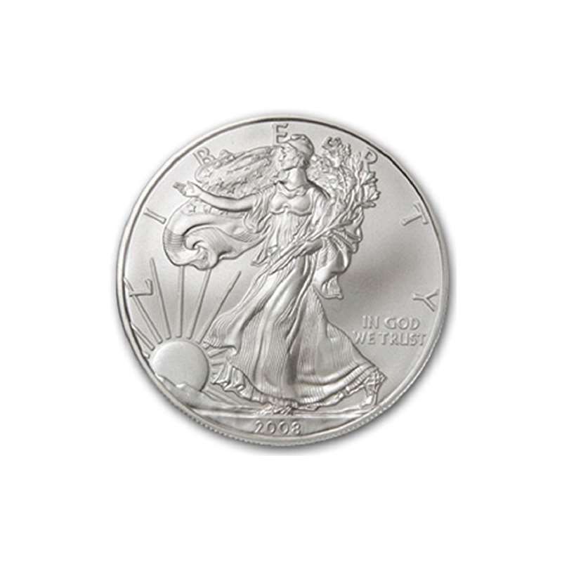 2008 U.S. Silver Eagles-Gem Brilliant Uncirculated